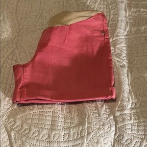 Motherhood Maternity Apricot Denim Shorts